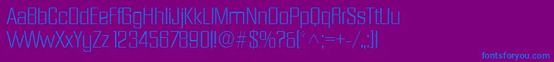 Police DiamantelhRegular – polices bleues sur fond violet