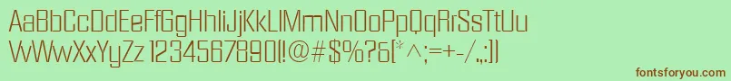 DiamantelhRegular Font – Brown Fonts on Green Background