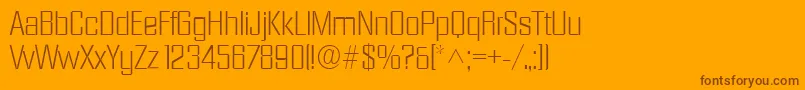 Шрифт DiamantelhRegular – коричневые шрифты на оранжевом фоне