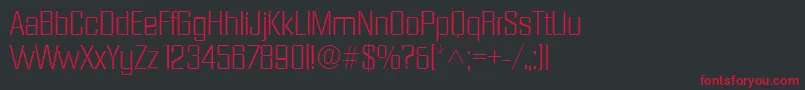 DiamantelhRegular Font – Red Fonts on Black Background