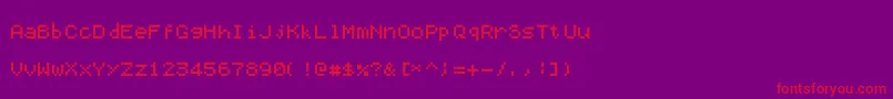 Aerxfont Font – Red Fonts on Purple Background