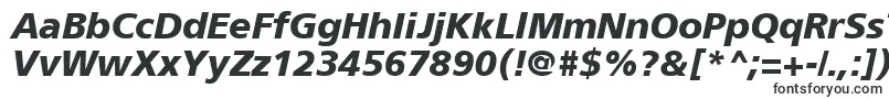 Шрифт ForeignerBoldItalic – вертикальные шрифты