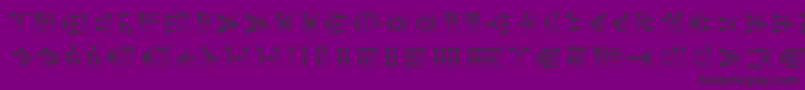 Zarathustra Font – Black Fonts on Purple Background