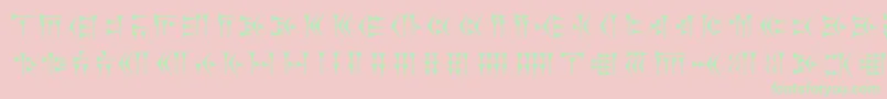 Zarathustra Font – Green Fonts on Pink Background