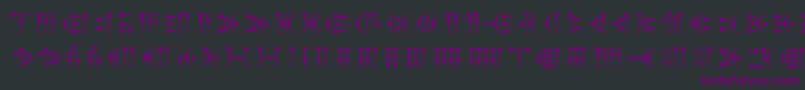 Zarathustra Font – Purple Fonts on Black Background