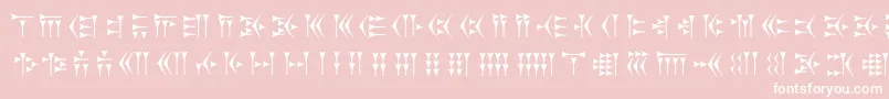 Zarathustra Font – White Fonts on Pink Background