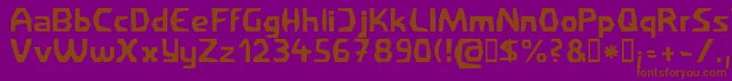 Filirat1 Font – Brown Fonts on Purple Background