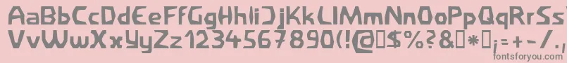 Filirat1 Font – Gray Fonts on Pink Background