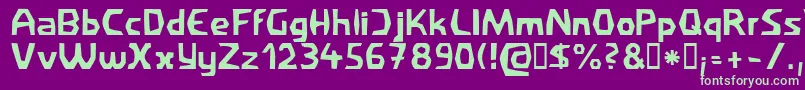 Filirat1 Font – Green Fonts on Purple Background