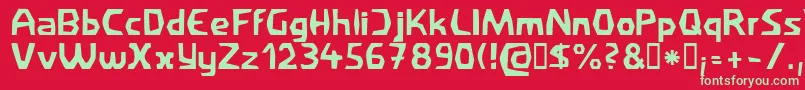 Filirat1 Font – Green Fonts on Red Background