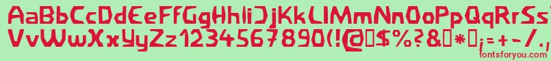 Filirat1 Font – Red Fonts on Green Background