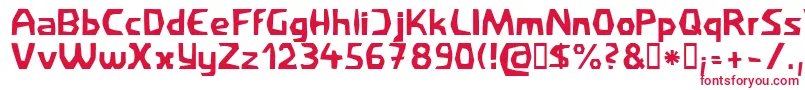 Filirat1 Font – Red Fonts on White Background