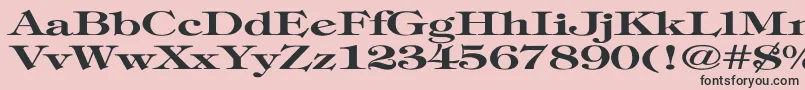 TimpaniBoldEx Font – Black Fonts on Pink Background