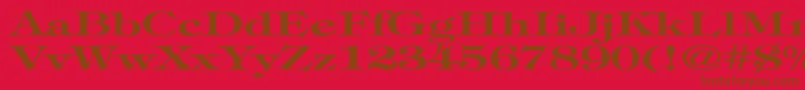 TimpaniBoldEx Font – Brown Fonts on Red Background