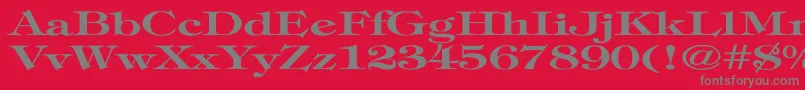 TimpaniBoldEx Font – Gray Fonts on Red Background