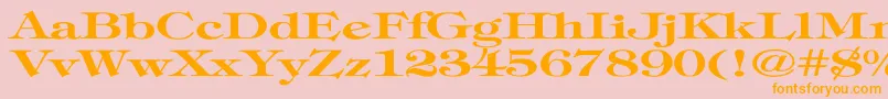 TimpaniBoldEx Font – Orange Fonts on Pink Background