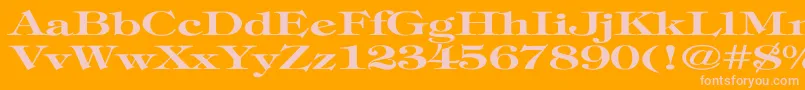 TimpaniBoldEx Font – Pink Fonts on Orange Background