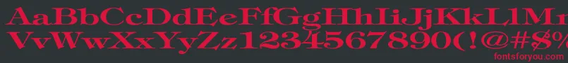 TimpaniBoldEx Font – Red Fonts on Black Background