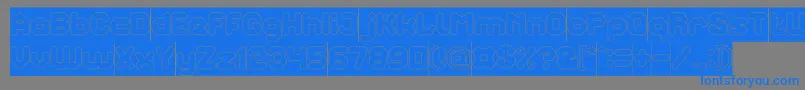 TheBrainInverse Font – Blue Fonts on Gray Background