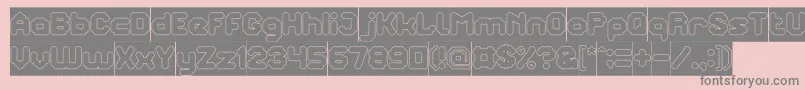 TheBrainInverse Font – Gray Fonts on Pink Background