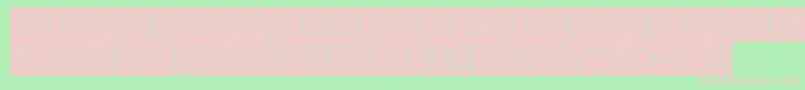 TheBrainInverse Font – Pink Fonts on Green Background