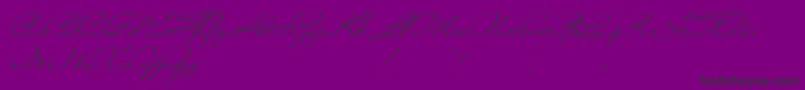 Versitia-Schriftart – Schwarze Schriften auf violettem Hintergrund