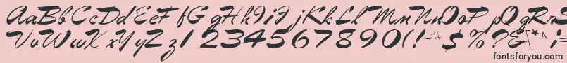 Eggshell61RegularTtcon Font – Black Fonts on Pink Background