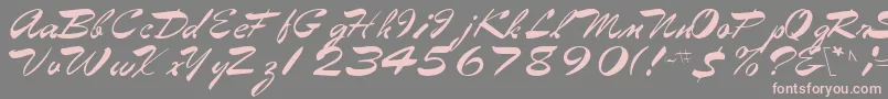 Eggshell61RegularTtcon Font – Pink Fonts on Gray Background