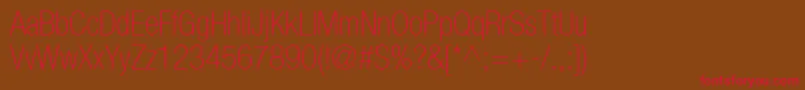 More about Heaveneticacond3Thinsh Font Heaveneticacond3Thinsh Font – Red Fonts on Brown Background