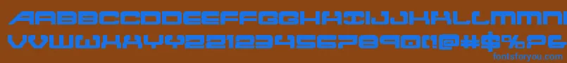 Atlantiabold2 Font – Blue Fonts on Brown Background