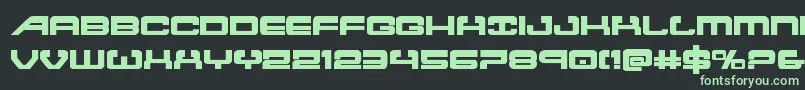 Atlantiabold2 Font – Green Fonts on Black Background