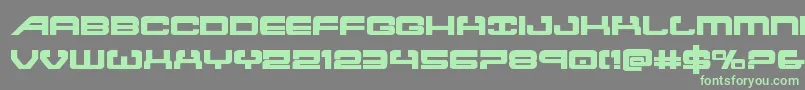 Atlantiabold2 Font – Green Fonts on Gray Background