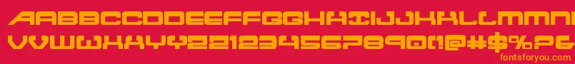 Atlantiabold2 Font – Orange Fonts on Red Background