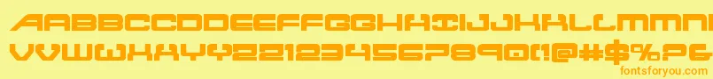 Atlantiabold2 Font – Orange Fonts on Yellow Background