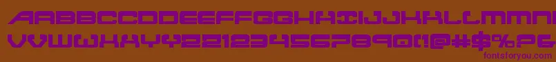 Atlantiabold2 Font – Purple Fonts on Brown Background