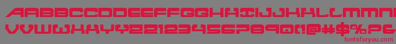 Atlantiabold2 Font – Red Fonts on Gray Background