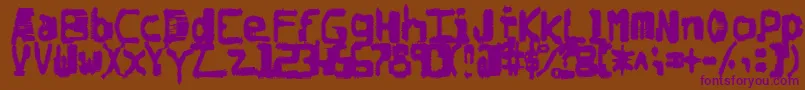 Подробнее о шрифте Degradedchipcreep Шрифт Degradedchipcreep – фиолетовые шрифты на коричневом фоне