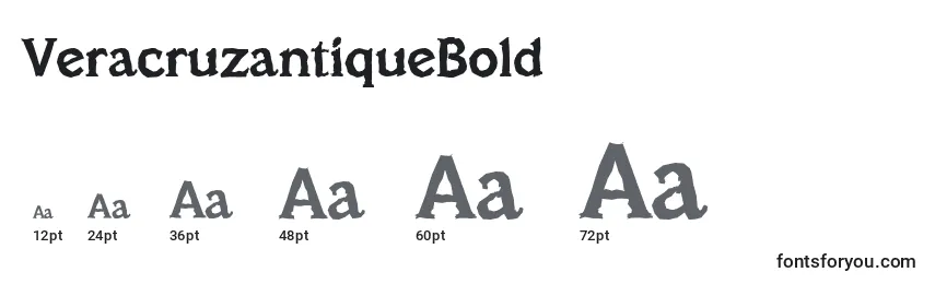 VeracruzantiqueBold Font Sizes