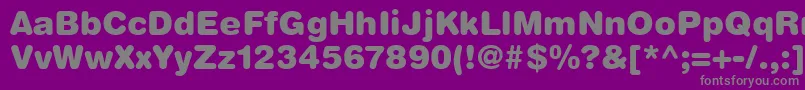 フォントContextRoundedBlackSsiBlack – 紫の背景に灰色の文字