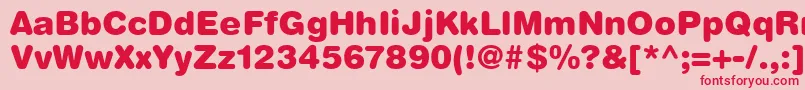 ContextRoundedBlackSsiBlack Font – Red Fonts on Pink Background