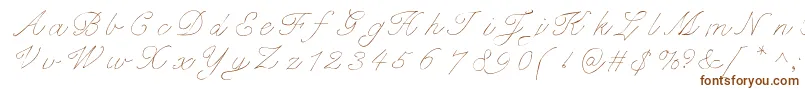 Fancypantz-Schriftart – Braune Schriften auf weißem Hintergrund