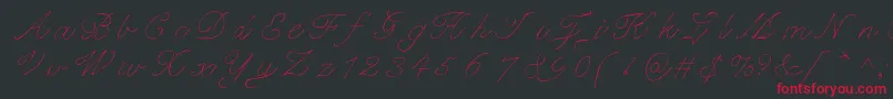 Шрифт Fancypantz – красные шрифты на чёрном фоне