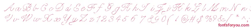 Fancypantz Font – Red Fonts on White Background
