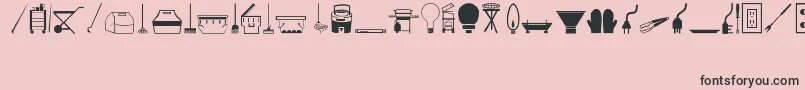 Saiba mais sobre a fonte Tools Fonte Tools – fontes pretas em um fundo rosa