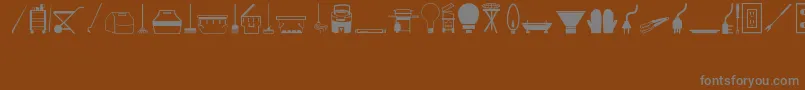 Шрифт Tools – серые шрифты на коричневом фоне