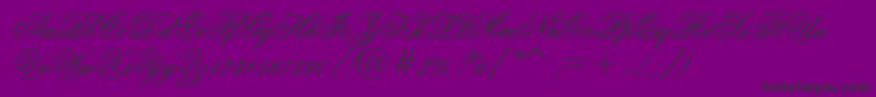 Fonte GrandPrixEs – fontes pretas em um fundo violeta
