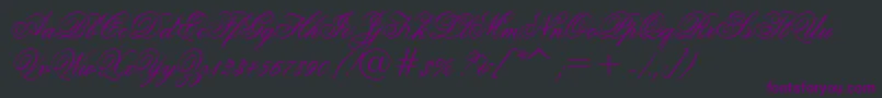 GrandPrixEs Font – Purple Fonts on Black Background