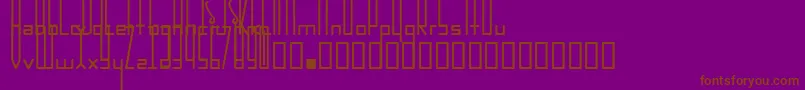 Шрифт Incarnation – коричневые шрифты на фиолетовом фоне