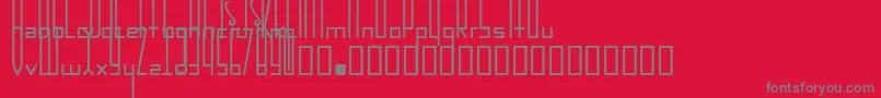 Incarnation Font – Gray Fonts on Red Background
