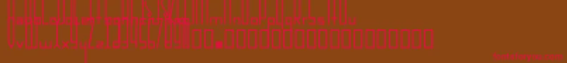 Incarnation Font – Red Fonts on Brown Background